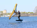 Initiate the turn to leeward with light edge pressure