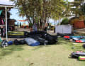...die wir bei Radical Sports Tobago, der Station direkt am Spot Pigeon Point lagern.