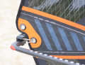 The clew eye can be used to noticeably influence the characteristics of the sail