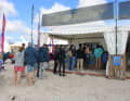 The test centre was very busy right on time for the start