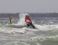 Finding good waves to ride was not always easy.