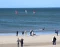 ...eagerly watched by the visitors on the beach