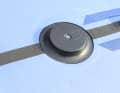 The mast base plate is screwed onto a solid plastic thread