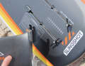 ...and fixed at the rear using wing nuts. Advantage: The favourite position remains "saved" in this way