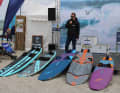 ...und Freeride-Boards gab es wieder auf der Strandbühne von surf-Experte Manuel Vogel.