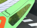 The arrangement of the windows only allows a limited view to leeward