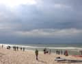 Dark clouds and sun: The weather only offered a short slot for a few foil heats