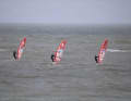 Der Wind reichte tagsüber für einige Slalom-Fahrer...