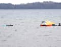 If the wing is lying upside down in the water...