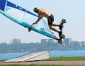 Anton Munz shows you how to windsurf on the street - it doesn't have to be the loop over the ramp