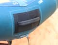 Die Front Handle ist gut dimensioniert und mit einem Neoprencover hinterlegt