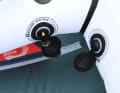 The wing is ventilated via two SUP valves
