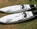 Global Quad und Hookipa Quad (hinten) sind die beiden neuen Waveboard-Modelle von Naish