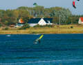 The largely shallow Horup Hav is separated from the open Baltic Sea by a dam.