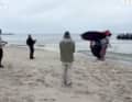 The last few metres on the beach