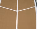 The split pad would also allow the board to be folded lengthways. However, this was discarded.