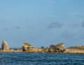 The rocks at the Pointe des Châteaux are attractive, but not very inviting for windsurfing