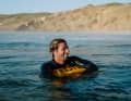 The buoy provides enough buoyancy to stay afloat in an emergency and is easily recognisable