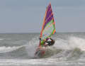 The waves break gently here over an offshore sandbank