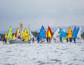 Start of the course race, each weight class with almost 60 starters.