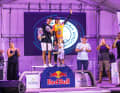 Gewinner der „Red Bull Rockets“: Marino und Daida zusammen auf dem Podium.