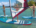 All-round SUPs between ten and eleven feet offer the best combination of manoeuvrability and reasonable directional stability when paddling.