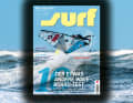 Auf dem surf-Cover feiert Victor Fernandez eine Schaumparty auf Sylt, fotografiert von John Carter