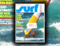 Robby Naish und seine Freundin Bitsy Kelly surfen auf dem Cover in trauter Zweisamkeit durch die Brandung, fotografiert von Michael Garff