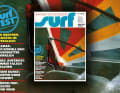 Windsurf-Pionier Ernstfried Prade setzt auf dem surf-Titel zur "Sprungwende" an, fotografiert hat Michael Garff