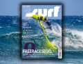 Boujmaa Guilloul "turnt" auf dem surf-Cover vor Hookipa und testet gleich auch den Flex seiner Masten