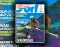 Titel-Held Jeff Caspar fuhr schon damals nur mit Helm - fürs surf-Cover an der Gorge fotografiert von Sun Star.