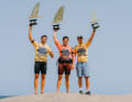 Matteo Iachino (Platz 2) und Jordy Vonk (Platz 3) komplettieren das Podium