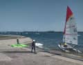 Der Stausee bietet jede Menge Fläche für alle Wassersportler