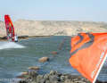 Bei den ersten Runs war der Wind noch nicht optimal für den Speed-Kanal in Lüderitz - zu wenig und zu westlich