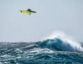 They all come down: Marcilio Brown with a monster push loop on a stormy day on Maui in January