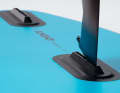 With the Slingshot SUP winder, the fin box is glued under the board. A centre fin can then be mounted in this box