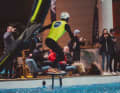 However, he and the other pros had to cheat a little at the start, because...