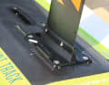 The mounting plate is also secured to the mast with cross bolts to prevent it from shaking loose