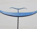 Low-aspect foils have a large surface area in relation to the wingspan, i.e. a compact wing shape