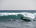 Swim further into the deep water with powerful leg strokes