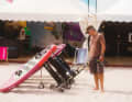 Experts from the brands advise beginners and advanced users on all aspects of wingsurfing equipment