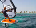 The Duo Foiler has a fixed tail, the front area is inflated
