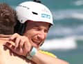 Freestyle-Pionier Balz Müller aus der Schweiz genießt jede Sekunde des Events.