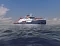 Bis zu 90 Wissenschaftler können auf der "Polarstern II" wohnen und forschen.
