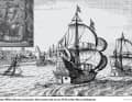 Die Kapitäne Willem Schouten und Jacob Le Maire machen sich 1615 von Texel aus mit ihren Schiffen "Hoorn" und "Eendracht" auf den Weg ins Unbekannte. Ein Jahr später werden sie das Kap südlich von Feuerland entdecken und es "Kap Hoorn" nennen.