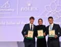 Weltsegler des Jahres (v.r.n.l.): Diego Botin, Marit Bouwmeester und Florian Trittel