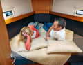Triangular berth (example: Bavaria Cruiser 37)