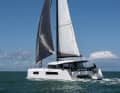 Clear lines. The design looks powerful and beefy. The sailing characteristics match this