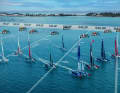 The racing F50-Foiler in the SailGP