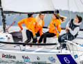 Die NRV-Crew um Steuermann Leon Passlack kämpfte vor Kiel und erreichte Rang sieben